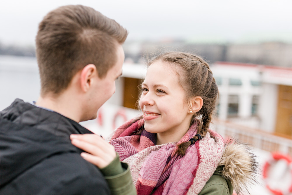 Ein Paarshooting in der Hamburger City